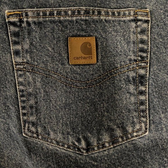 Carhartt 42 x 30 Loose Fit Denim Jeans Mens Medium Wash Blue - Picture 4 of 4